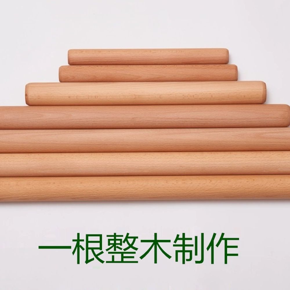 나무 홍두께 밀대 제과 반죽 국수 베이킹 제 B. 수입산 너도밤나무 길이 40cm 두께 4 - 상세 이미지 3