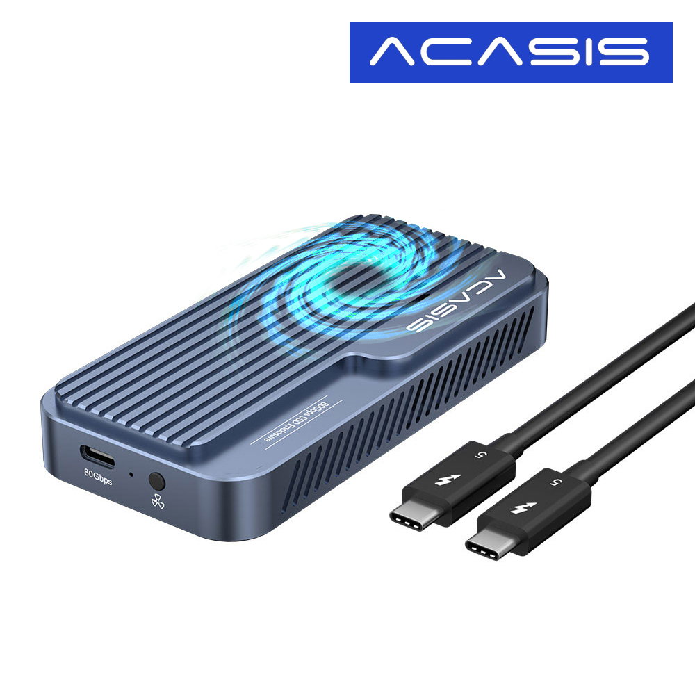 아카시스 TB501PRO 썬더볼트5 80Gbps NVME SSD 외장케이스 인클로저 - 상품 이미지