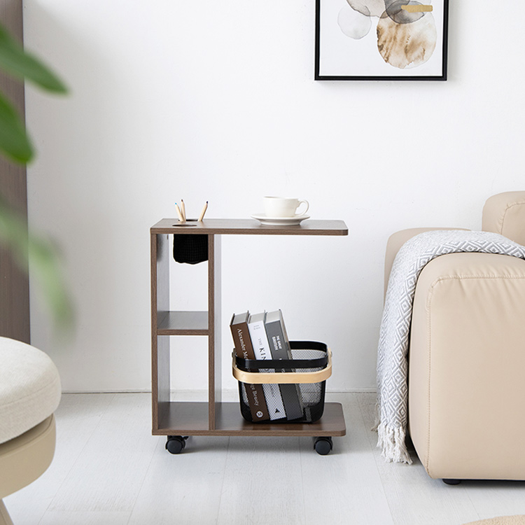 폴라보 이동식 사이드테이블 STBM5950 CT080 브라운 4275.6951