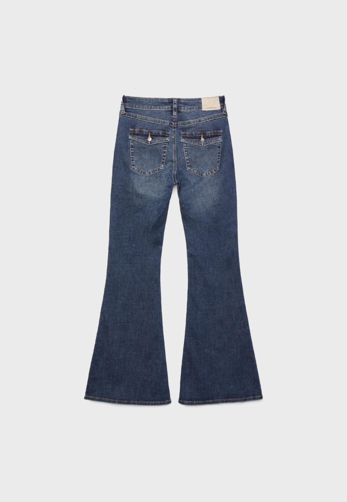 스트라디바리우스 Y2K 부츠컷 로우라이즈 데님 플레어 진 4874/808 MEDIUM DENIM WASH - 상세 이미지 3