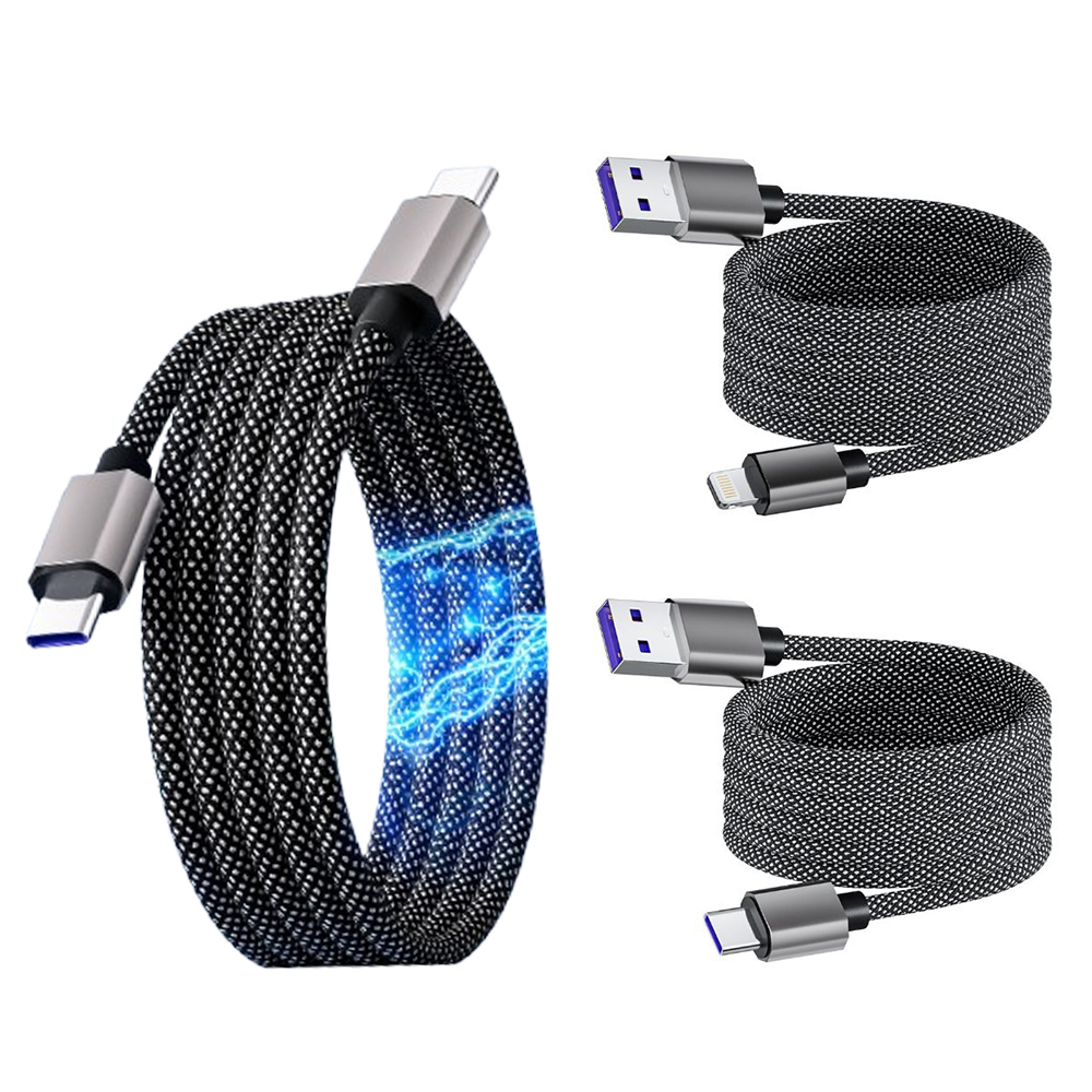 마그네틱 선정리 고속 충전케이블 자석 줄꼬임방지 충전 선 CtoC USB C타입 8핀 라이트닝