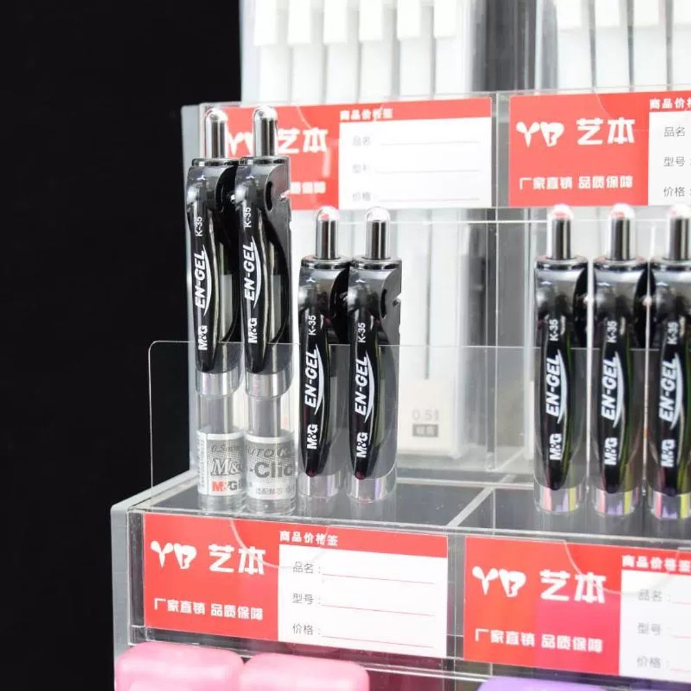 다단 아크릴 펜진열대 투명 진열대 홀더 보관함 마트 5단계 A. 50 층 펜 홀더 4 층 - 상세 이미지 4