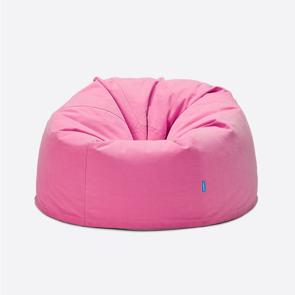 폴리몰리 빈백소파 1인용 904C 순면 독서 수유 쇼파, 캔디 핑크 (메시속커버, 선택안함)