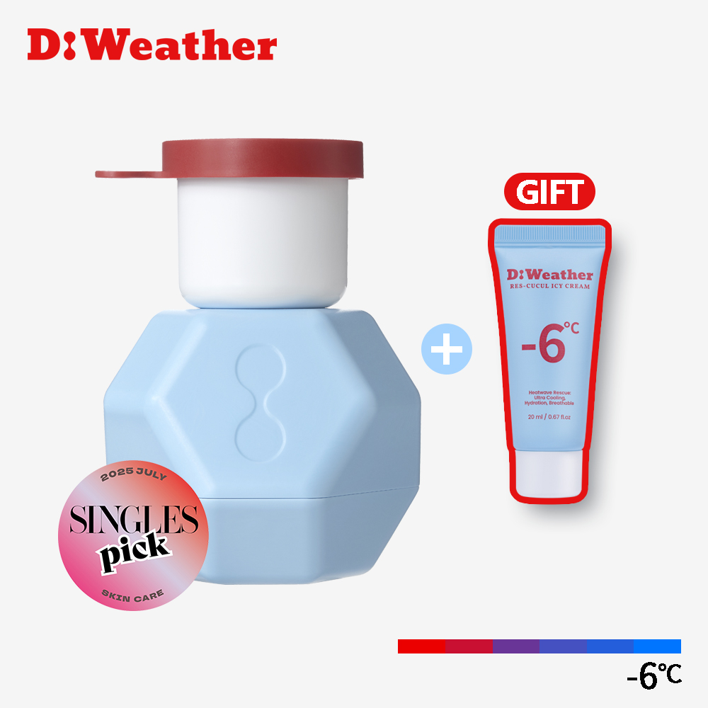 디웨더 레스쿠쿨 아이시 쿨링 크림 히알루론산 보습 홍조 진정 수분크림