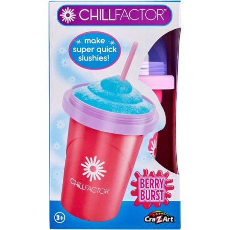 Cra-Z-Art [해외]Cra-Z-Art ChillFactor 오리지널 슬러시 메이커 컵 - 초고속 냉동 슬러시, 스무디, 밀크셰이크, 쿨링 컵, 스푼, 핑크색으로 더블 레이어 스퀴즈 만들기