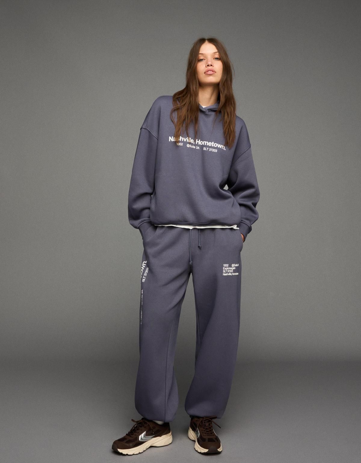 버쉬카 프린트 스트리트 조거 팬츠 5292/700 DARK GREY - 상세 이미지 5