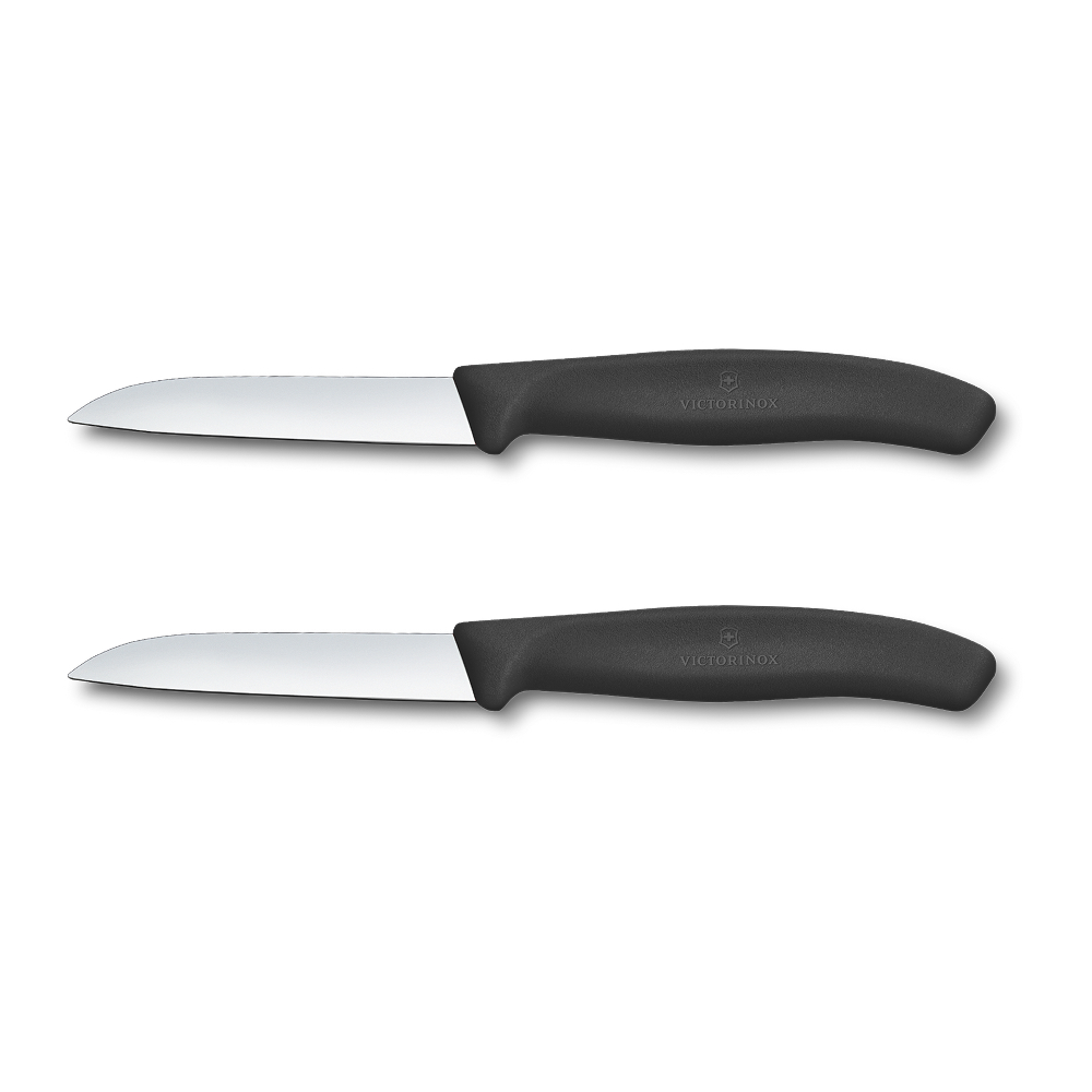 빅토리녹스 스위스 클래식 일자날 과도 2종 세트 8cm 블랙 6.7403.2 - 메인 이미지