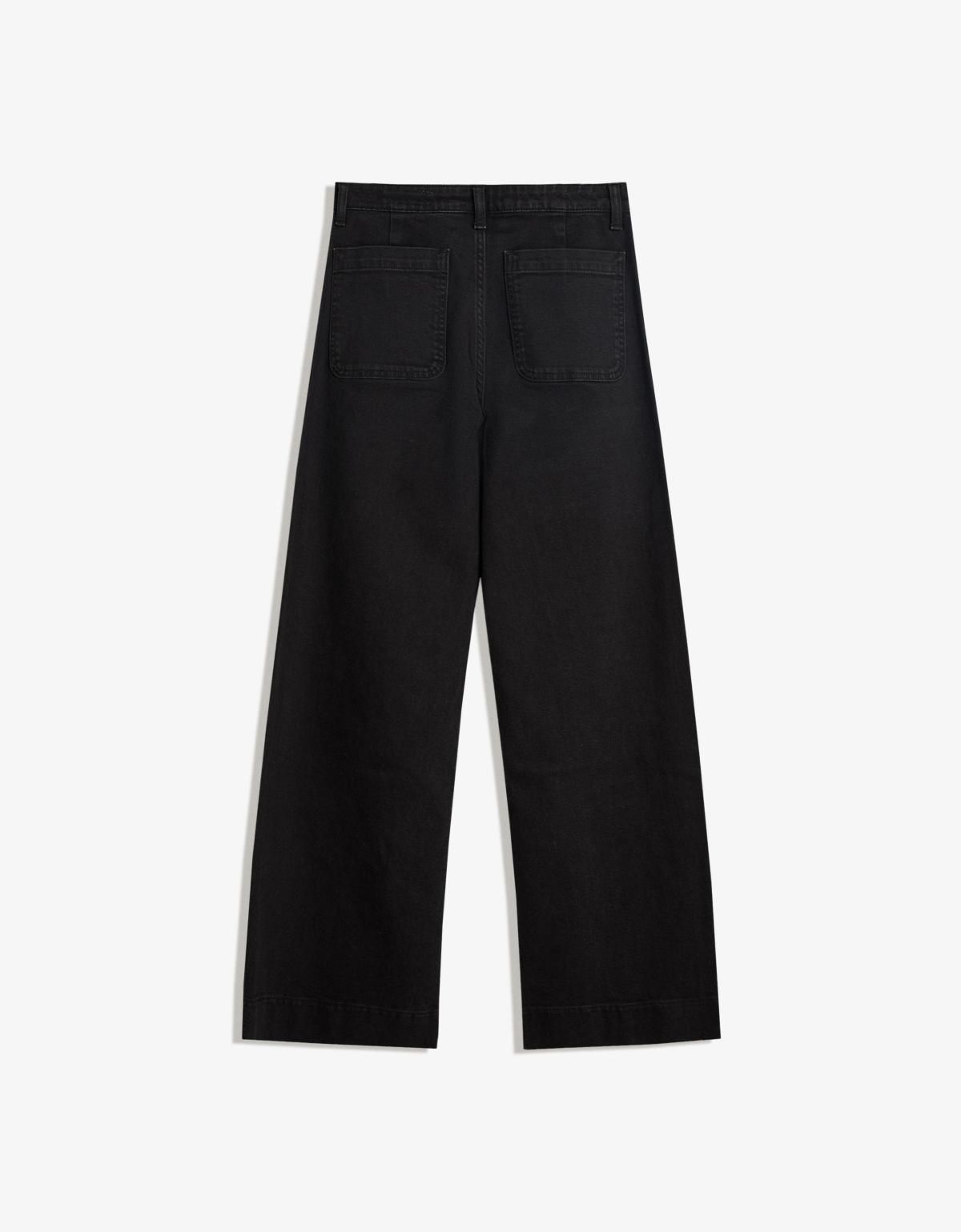 버쉬카 심리스 와이드핏 블랙 데님 포켓 청바지 5043/335 BLACK - 상세 이미지 5
