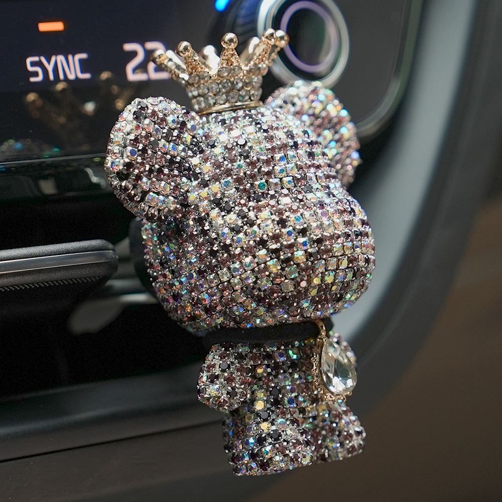 도그독 명품 큐빅베어 차량용 방향제 고급 자동차 베어브릭 디퓨저 블랙체리