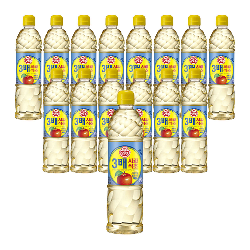 오뚜기 3배 사과식초 900ml, 15개