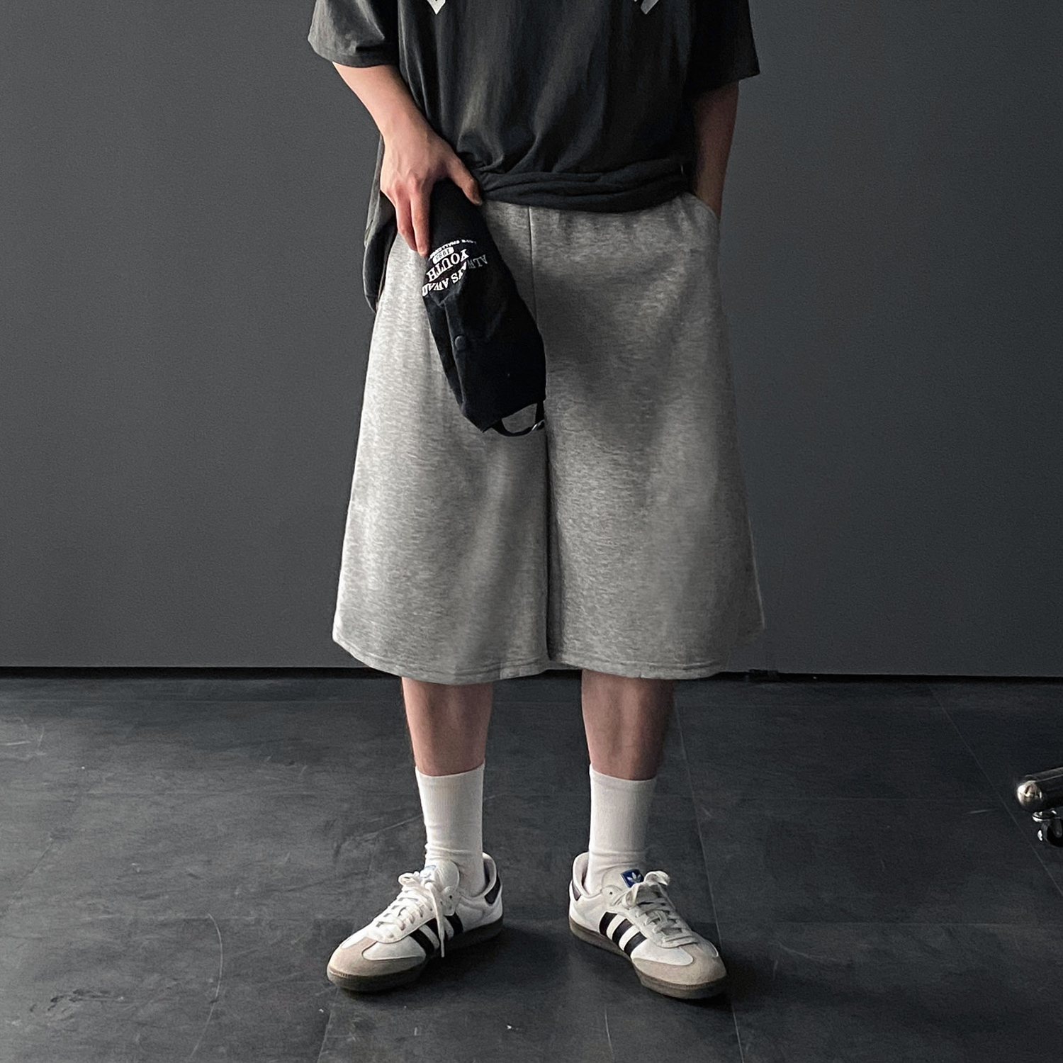 남성버뮤다팬츠 남자7부반바지 와이드반바지 - 상세 이미지 2