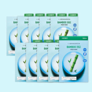 브링그린 프레시 마스크 대나무 히알루 20g 10매입 솔직 후기 | 피부 타입별 분석 - 상품 이미지 2