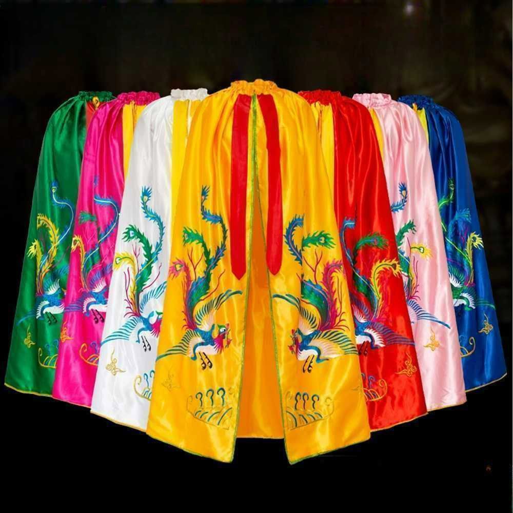 무당옷 점사복 점술 신 A. 빨간색 Shuanglong, A. 높이 60cm 너비 95cm - 상품 이미지