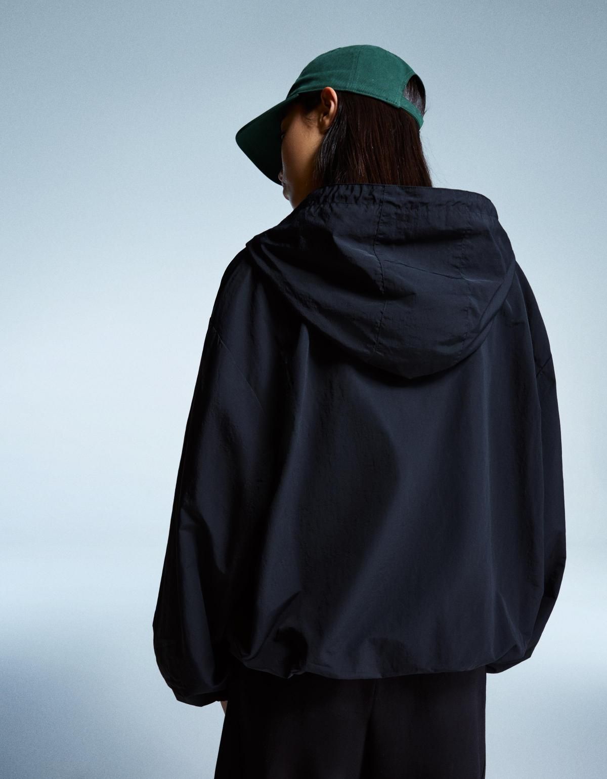 버쉬카 테크니컬 경량 후드 바람막이 자켓 6609/551 BLACK - 상세 이미지 5