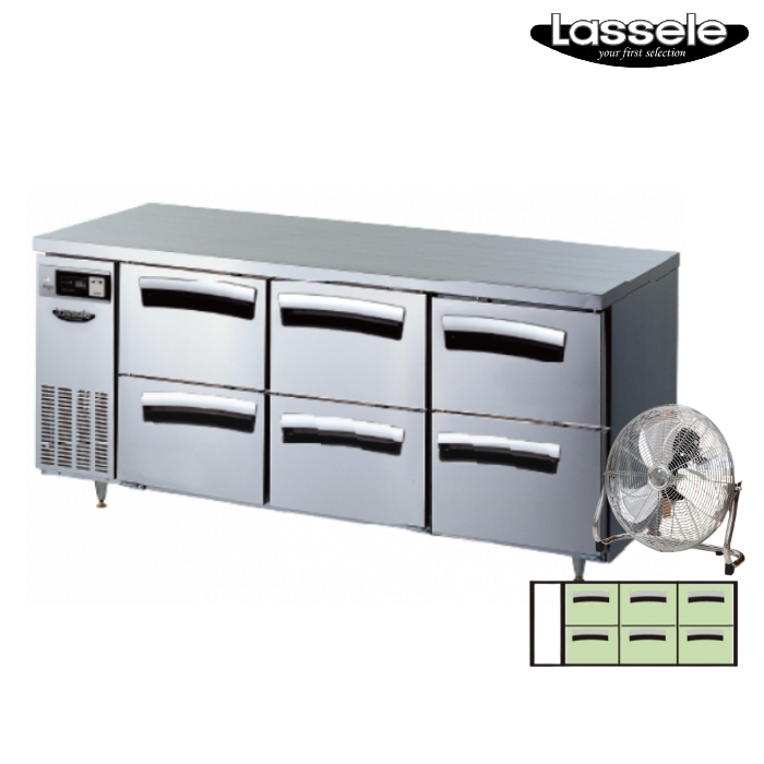 대용량 우유 서랍 냉장고 1800 카페 서랍식 테이블 냉장고 492L