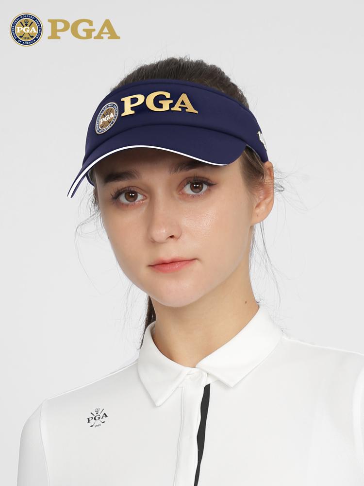 PGA 여성 골프 모자 자외선차단 통풍 흡습 기능성 썬바이저 오픈탑 썬캡 라운딩 필수템 - 상세 이미지 3