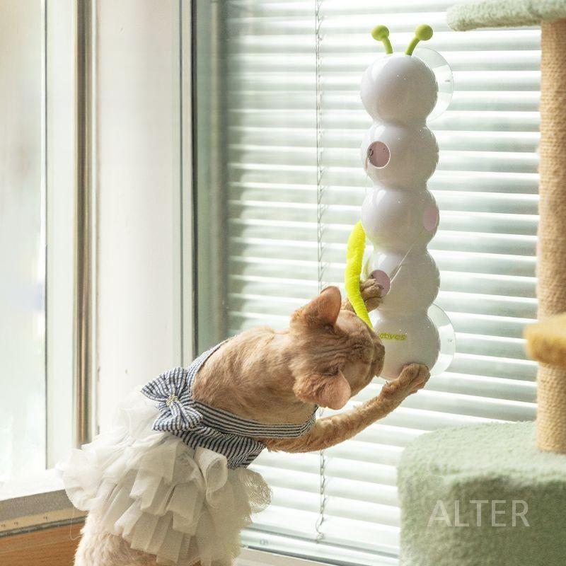 고양이 애벌레 장난감 반려묘 인스타 움직이는 애벌레 장난감 (길이 20cm) - 상세 이미지 2
