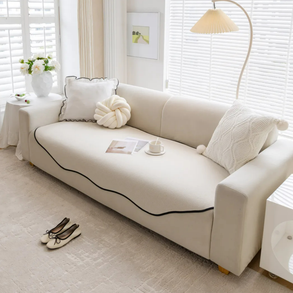 사계절 소파패드 비정형 모던 오염방지 넓은 소파 매트 커버 3인용 4인용