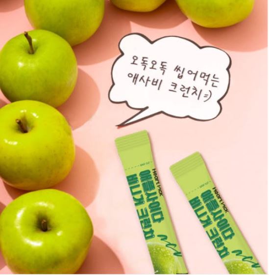 씹어먹는 애사비 캔디 크런치 스틱 에사비 식초 크리스피 고체 애사비볼 20포, 3개 - 상세 이미지 5