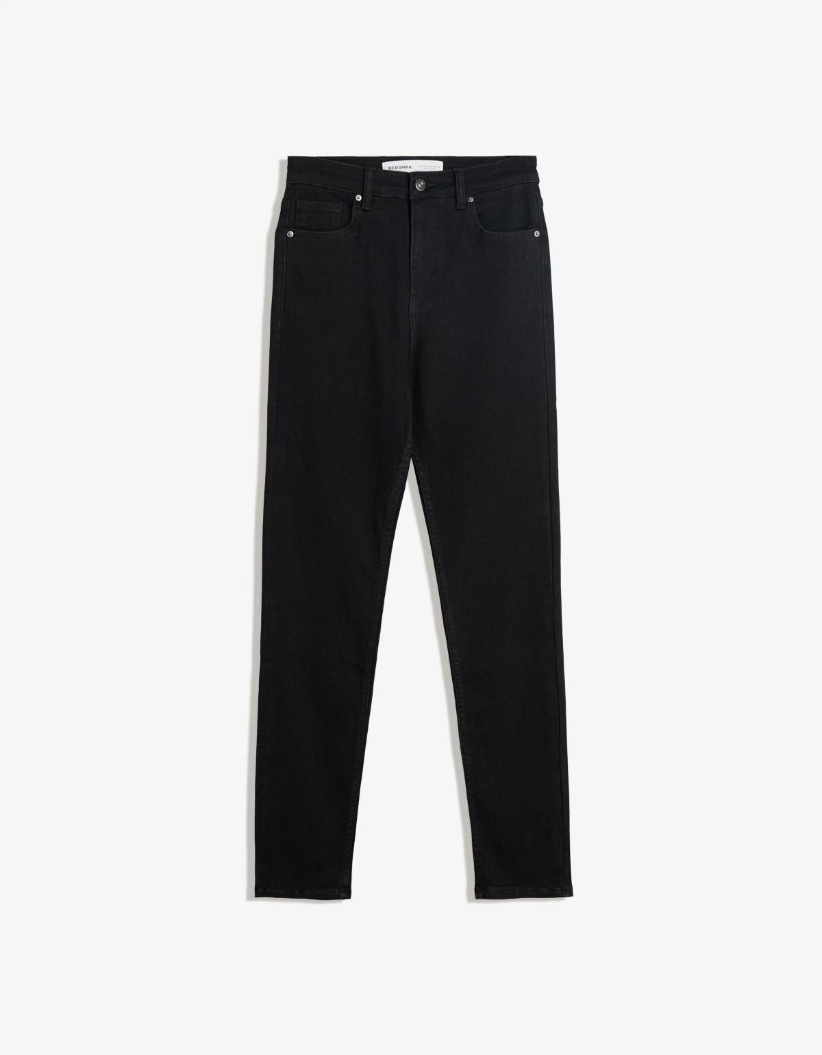 버쉬카 하이웨이스트 소프트 스키니 데님 팬츠 5003/156 BLACK - 메인 이미지