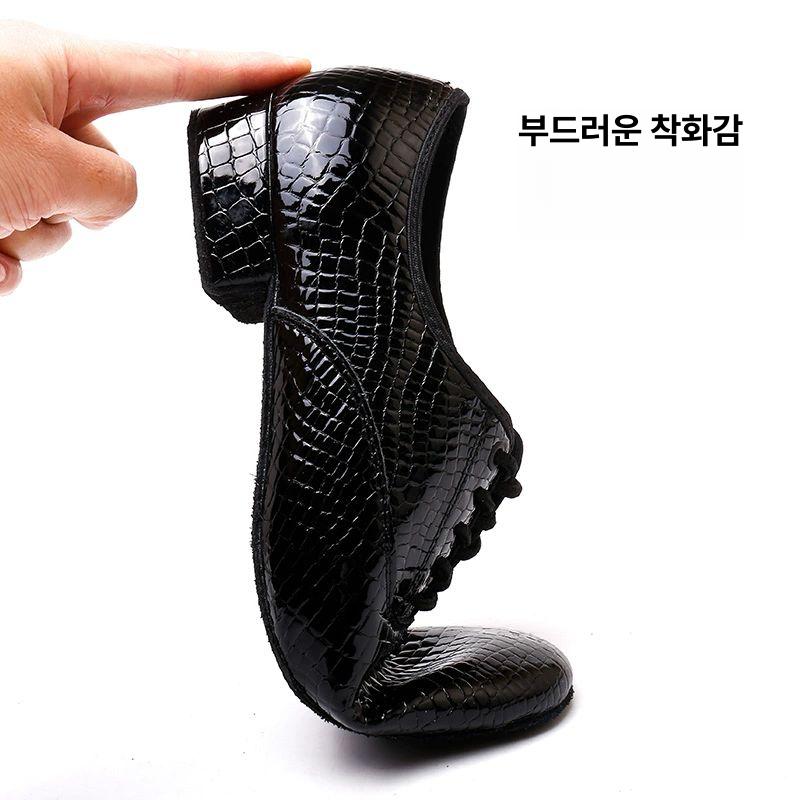남성 댄스화 구두 라틴화 무대 볼룸 탱고화 탱고 블랙 실내 모직 바닥 - 상세 이미지 5