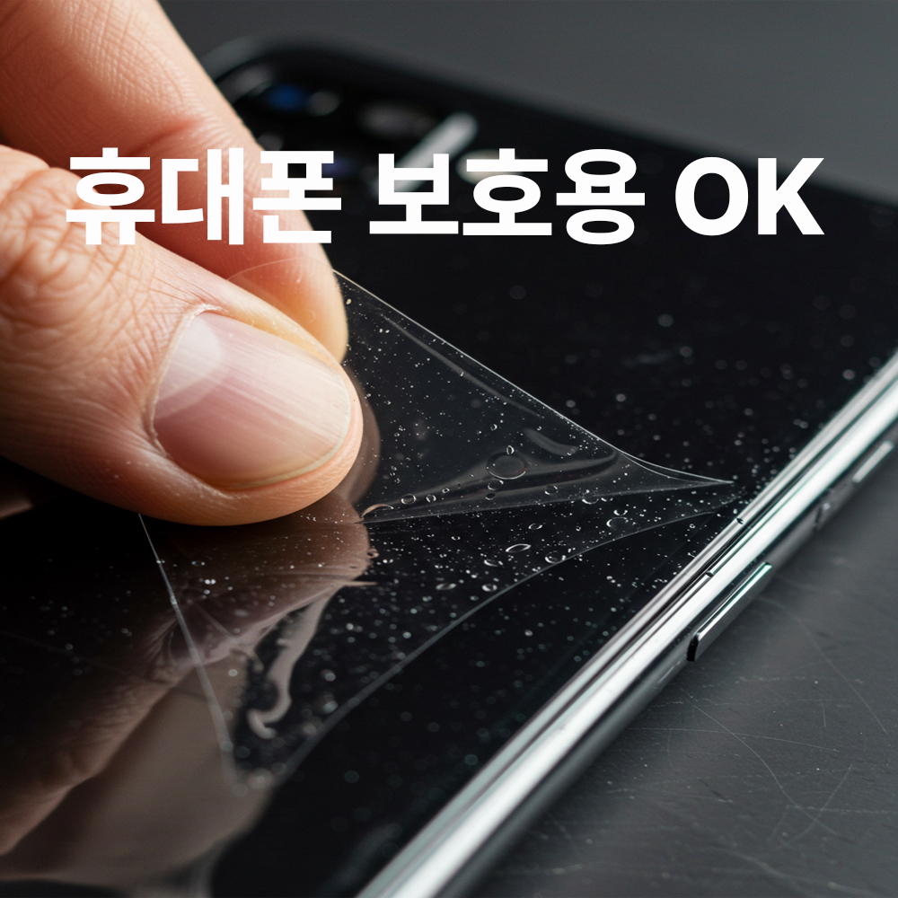 홈스킨 PPF 식탁보호필름 책상 테이블 매트 유리 대용 1320x2000mm, 투명