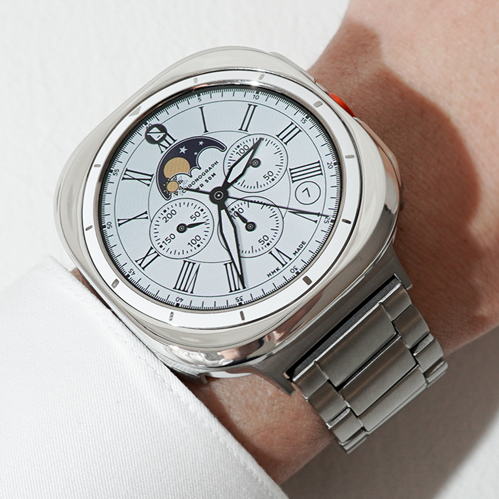 티타니즘 갤럭시워치8  갤럭시워치 울트라 호환 47mm 티타늄 메탈 스트랩 밴드 줄 케이스