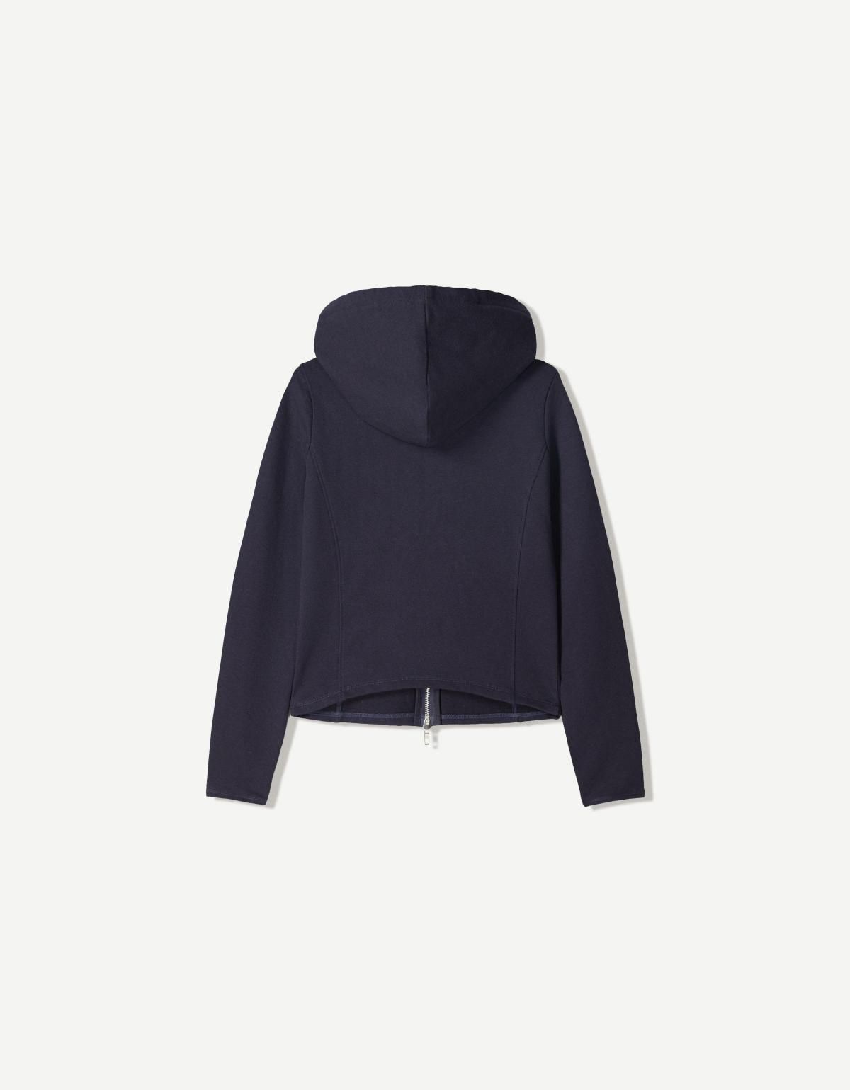 버쉬카 베이직 캐주얼 집업 후드티 7004/478 NAVY - 상세 이미지 2