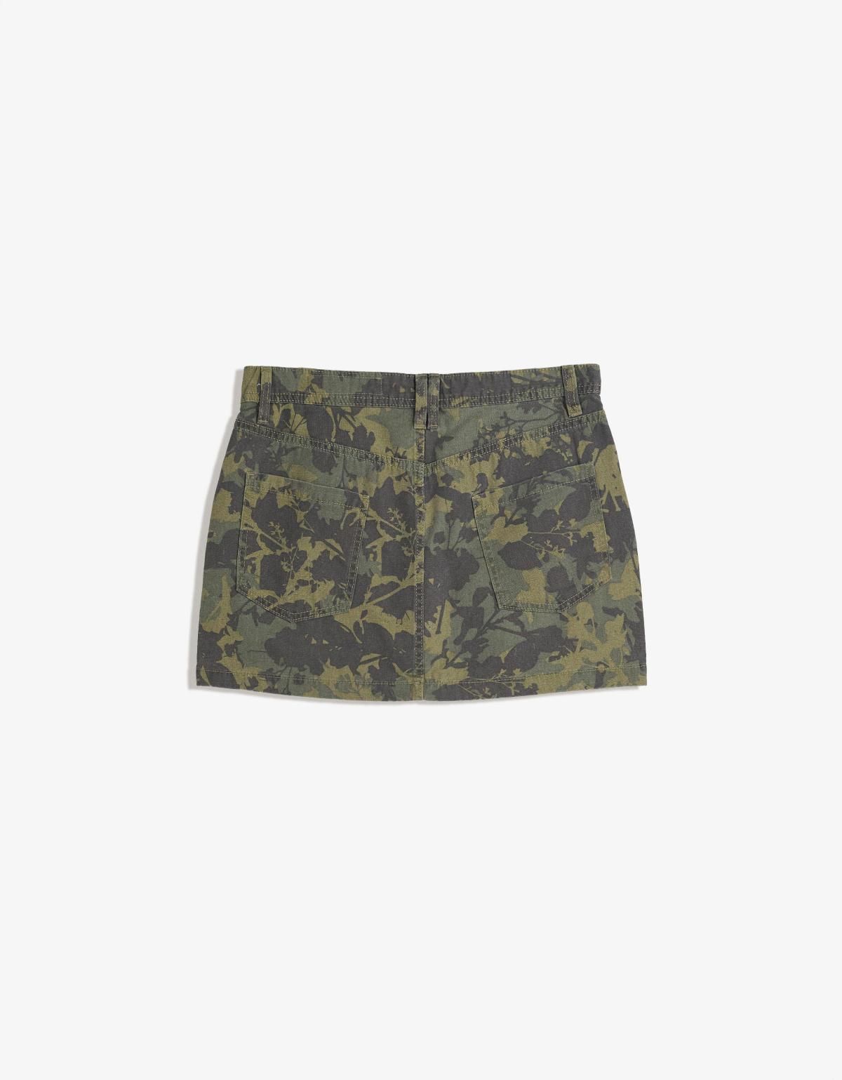 버쉬카 카모플라주 패턴 미니 스커트 6239/388 KHAKI - 상세 이미지 5