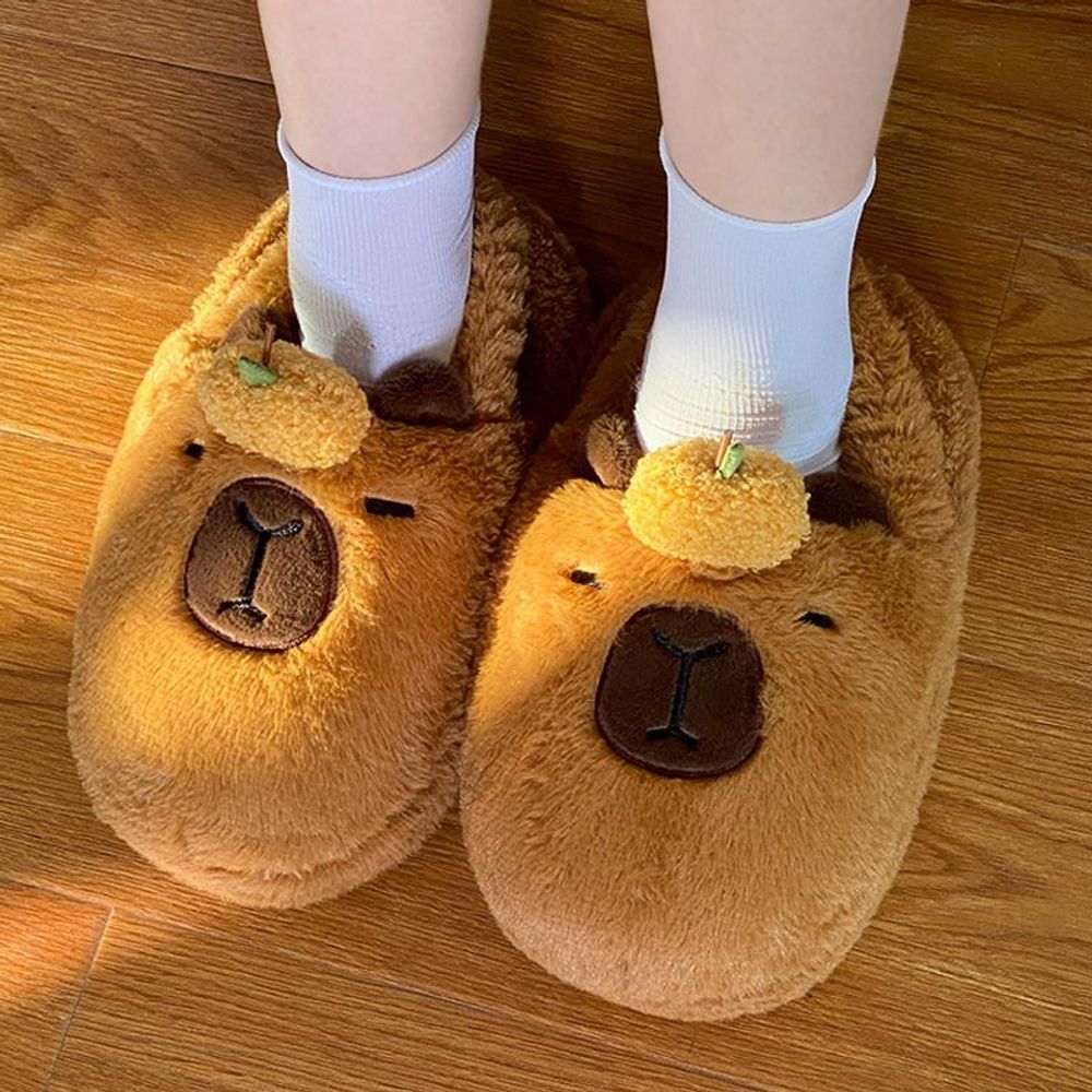 카피바라 슬리퍼 겨울 층간소음 거실화 A. 원사이즈상세페이지 참조, A. 하프팩 에반게리온 - 상품 이미지