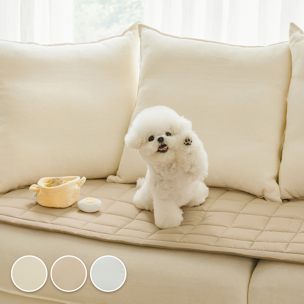 바자르 몽실몽실 먼지없는 진드기방지 소파패드 고밀착 슈퍼 논슬립 반려동물 쇼파패드 2인용