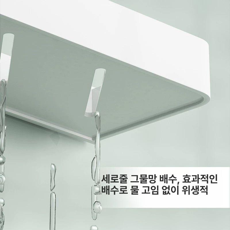 솔비에 타월걸이거치선반 욕실 수건걸이 타월걸이 2 일체형 삼각 블루 - 이중 - 상세 이미지 4