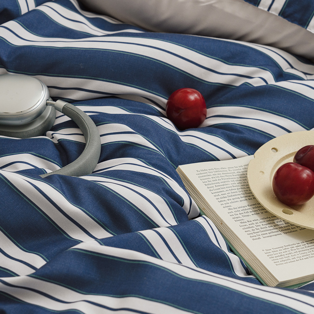 바자르 매거진스트라이프 먼지없는 사계절 차렵이불 SS