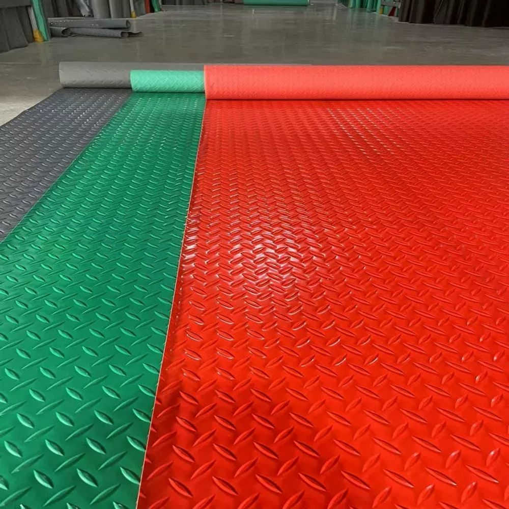 PVC 바닥 매트 공장 주방 고 A. 익힌 고무 그린 맨 1.0m 폭, A. 1 미터 길이 - 상세 이미지 5