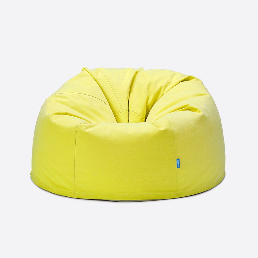 폴리몰리 빈백소파 1인용 904C 순면 독서 수유 쇼파, 라임 (메시속커버, 선택안함)