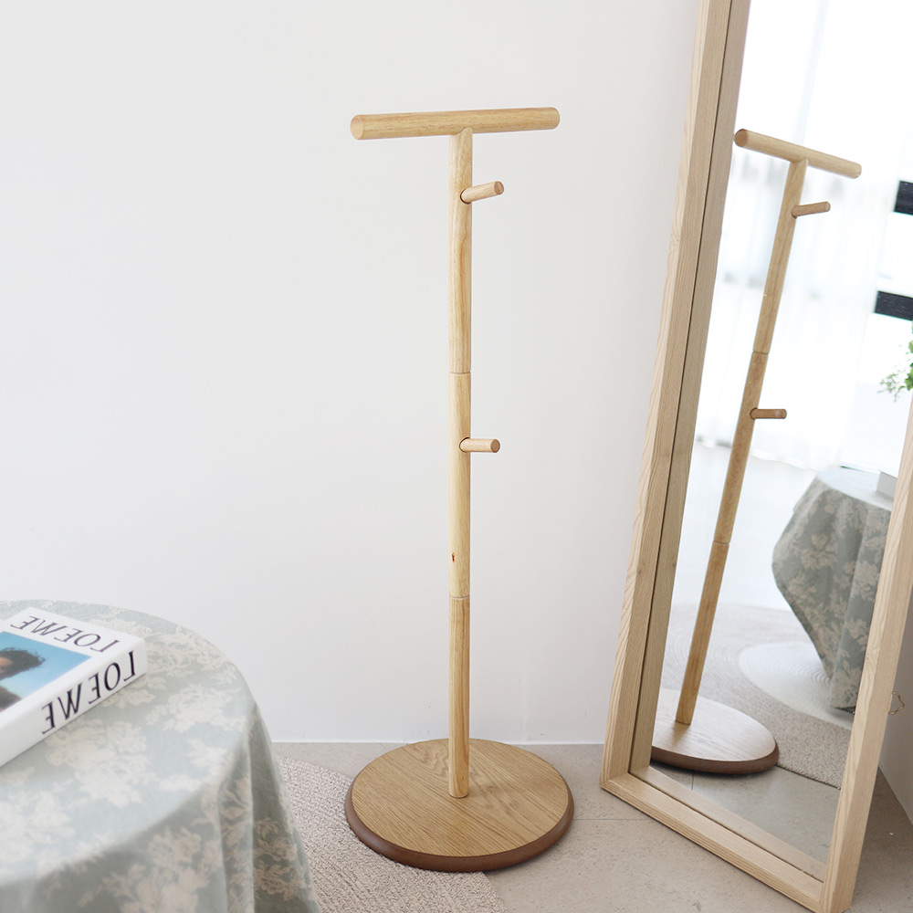 [덕하우스] 원목 가방 책가방 핸드백 걸이 로우 스탠드 행거 행어 다용도 거치대