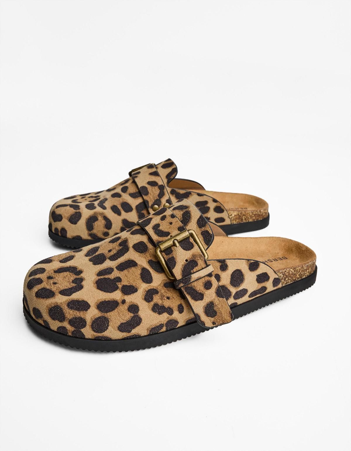 버쉬카 애니멀프린트 레더 버클 클로그 1605/664 ANIMAL PRINT - 상세 이미지 2