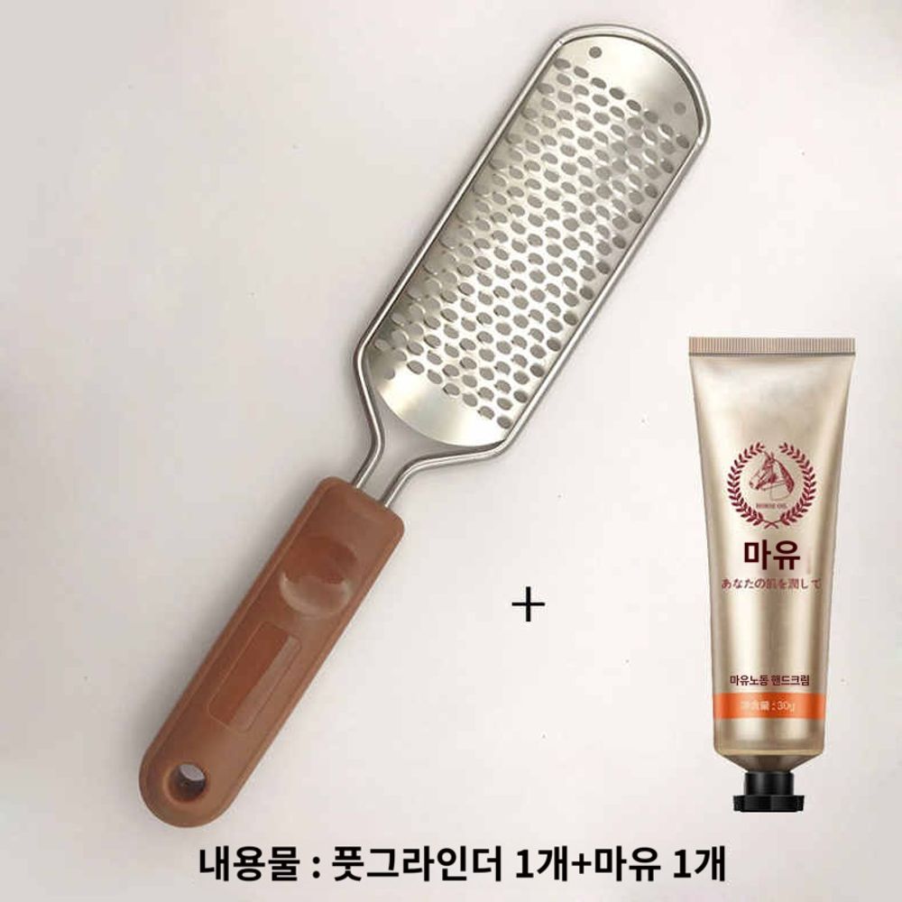 풋파일 굳은살 각질 뒷꿈치 제거기 발뒤꿈치 발바닥 발각질 A. 28.4X6X2 청동 - 상품 이미지