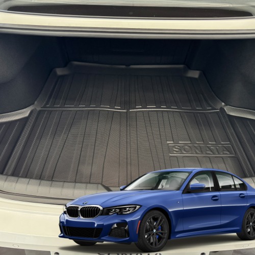 BMW 3시리즈 G20 리얼핏 논슬립 3D 트렁크 매트 - 상품 이미지
