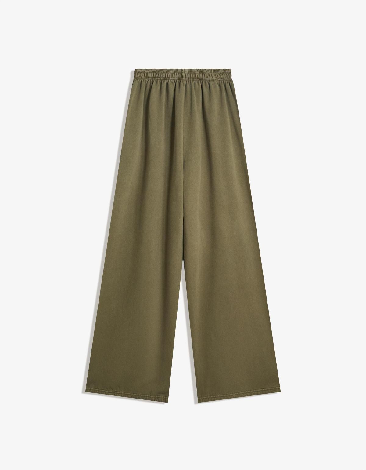 버쉬카 와이드핏 스토퍼 플러시 조거 팬츠 5103/700 KHAKI - 상세 이미지 2