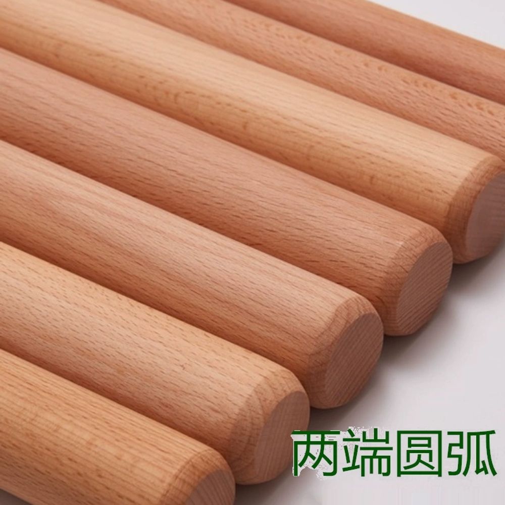 나무 홍두께 밀대 제과 반죽 국수 베이킹 제 B. 수입산 너도밤나무 길이 40cm 두께 4 - 상세 이미지 5