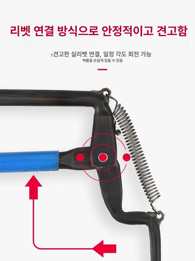 한손 벽돌 집게 트럼펫 보강토 큰돌 건설 대형 시멘트 소형 3개벽돌포함 장갑 포함 - 상세 이미지 4