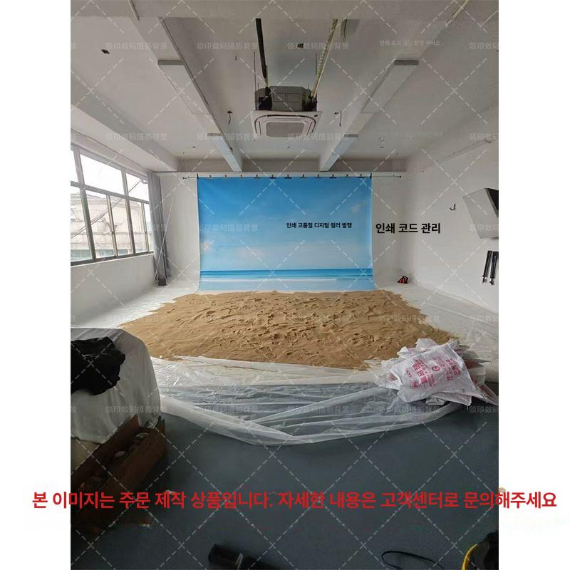 해변 배경지 스튜디오 비닐 야자수 틱톡 푸른 모래 폭포 두꺼운 캔버스 우수한 hxp146 폭 - 상세 이미지 2