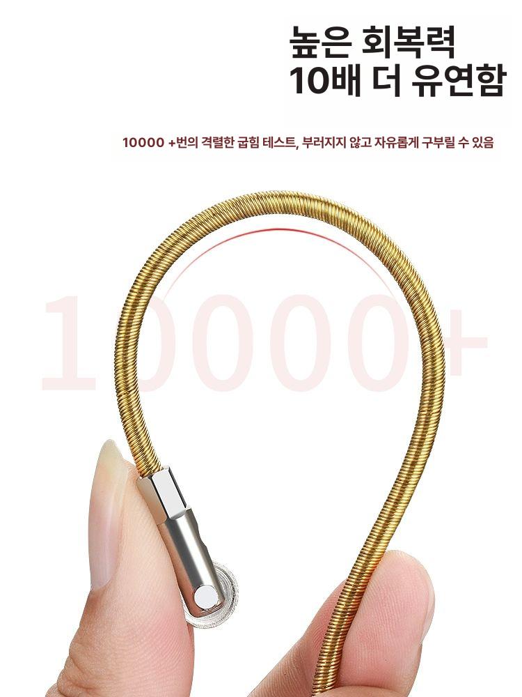 하수구 와이어 배관 청소 호스 강선 이중관 전 스프링 통과기 30m 유연 A - 상세 이미지 3