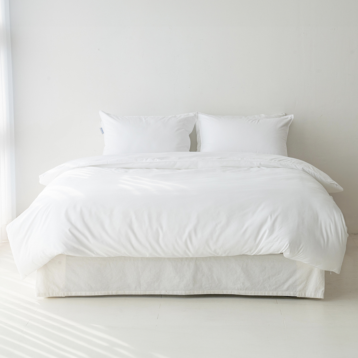 [이불솜 포함] 모닝 호텔침구 알러지케어 사계절 신혼이불 풀세트 화이트, SS(슈퍼싱글)