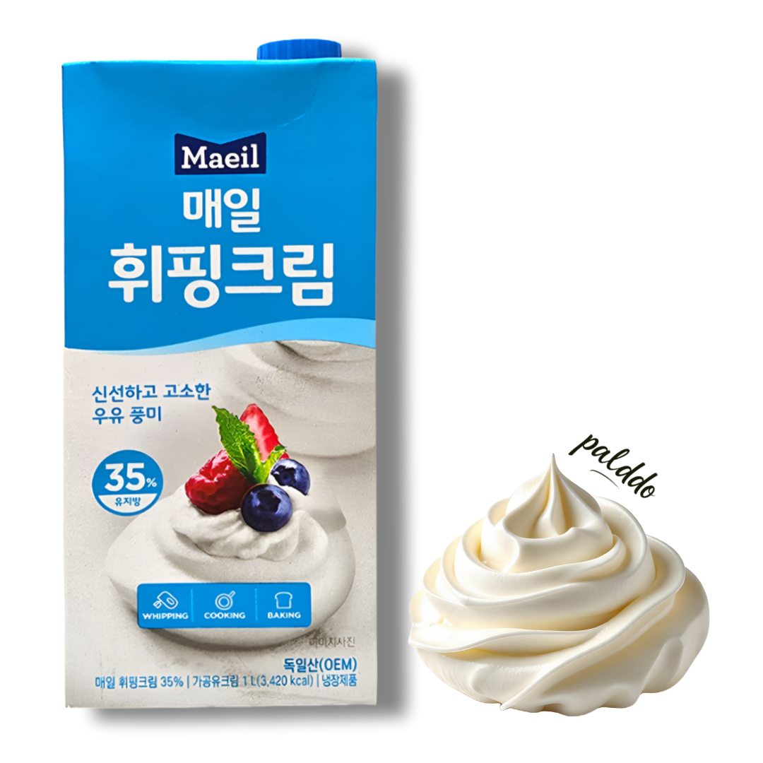 매일유업 휘핑크림 유지방 35% 1L(아이스박스 무료) 매일휘핑 - 상품 이미지