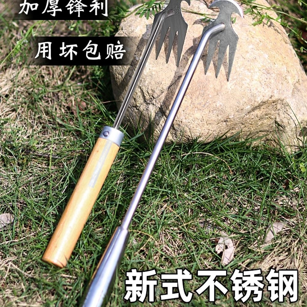 제초 호미 쇠스랑 산나물 제거 제초기 제초용 A. 인기 추천 4개의 이빨을 갖춘 풀바디 스 - 상세 이미지 3