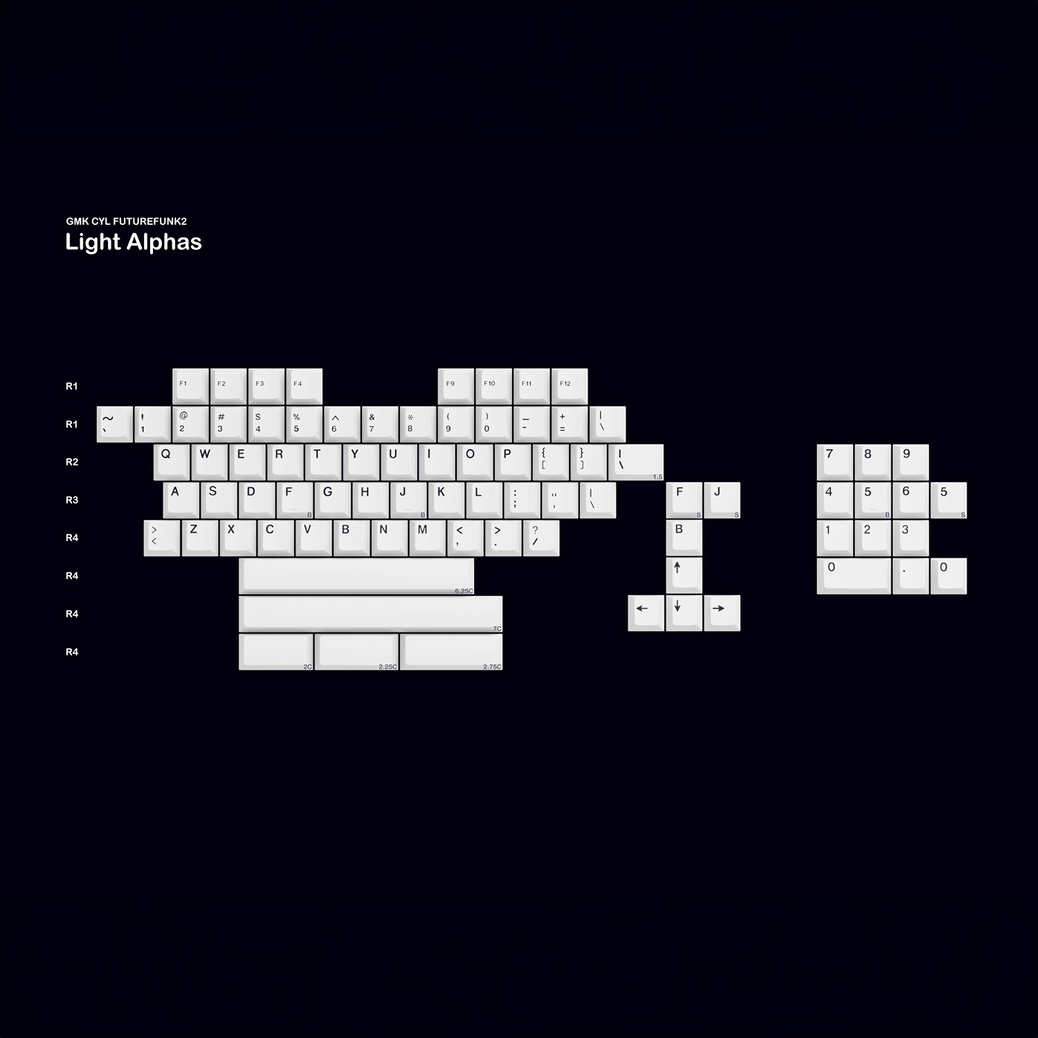 GMK CYL Future Funk R2 키캡 추가구성 스페이스바 등 - 상세 이미지 3