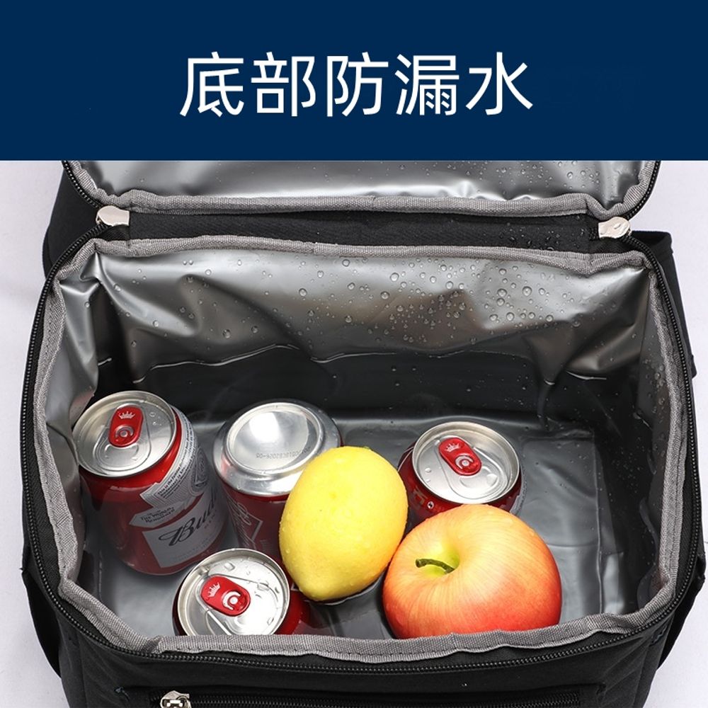 보냉 백팩 캠핑 보온보냉 쿨러 22L 방수 A. 블랙22L에는 아이스팩 2개가 포함되어 - 상세 이미지 4