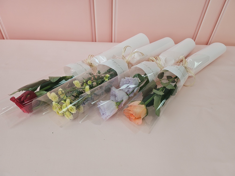 유스풀몰 한송이 꽃다발 포장 택배 꽃배달 싼곳 카네이션 한송이 (연한색) 답례품 칠순 돌